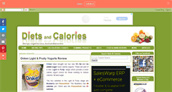 Desktop Screenshot of dietsandcalories.com